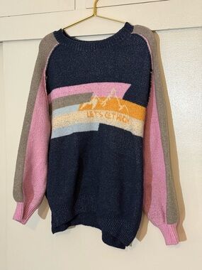 BDG Maura Jacquard Let's Get High Pullover Sweater